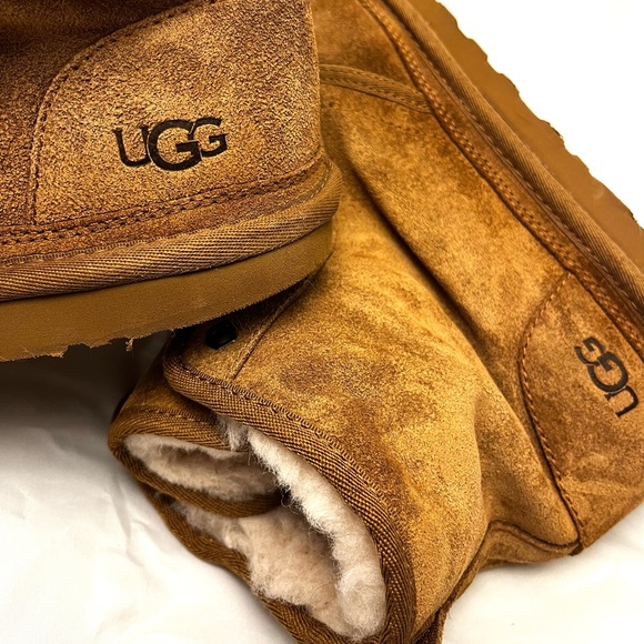 Ugg Men’s Neumel Chukka Chestnut Boots sz 12 flawed - Picture 15 of 16